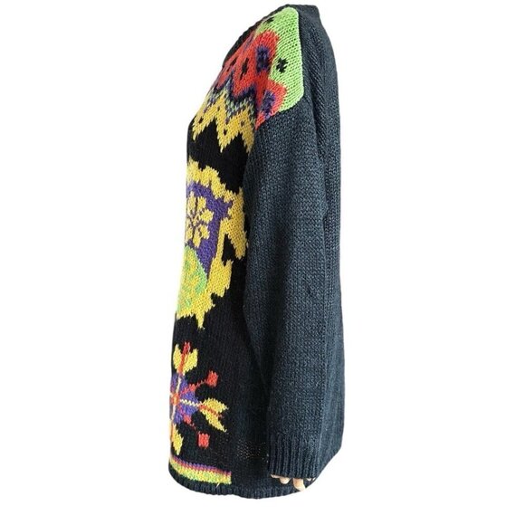 Vintage Kitty Hawk by Vivian Wang Round Neck Long Sleeve Pullover Sweater Sz M - Picture 2 of 9